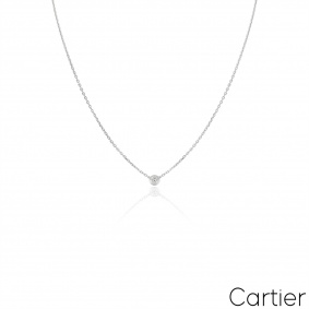 Cartier White Gold Diamond D'Amour XS Necklace B7224515